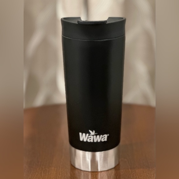 WAWA limited edition Black and Silver Vacuum sealed Stainless Steel Tumbler-16oz - Picture 10 of 10